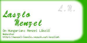laszlo menzel business card